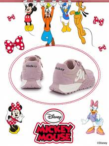 Disney 1 Pair Official Collaboration  Children's Sports Shoes, Suitable For Daily, Holiday, Sports And Outdoor Activities. Comfortable, Fit Foot Shape, Non-Slip, Breathable. (Boys' Sports Shoes, Boys' Casual Shoes, Children's Sports Shoes, Girls' Sports Shoes, Girls' Casual Shoes) - Purple - View 3