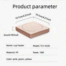 Tatakan Gelas Meja USB, Suhu Konstan 55°C, Senyap, Cocok untuk Kaca/Keramik/Plastik/Kaleng/Stainless Steel/Kotak Susu, Untuk Rumah/Kantor. - MultiWarna - View 3