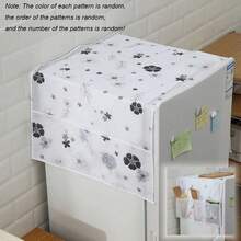 1pc Portable Refrigerator Dust Cover, Multi-Functional Household Appliance Cover With Storage Bag, Size 130cm/51.18in*55cm/21.65in, Suitable For Double-Door And Single-Door Refrigerators, Oil/Water Resistant, Modern Decorative Fabric Storage Bag, Suitable For Home And Kitchen, Various Patterns Available [Random Style Delivery, Slightly Different Colors, Random Packaging],Women's Day,Travel Essentials,Wedding Favours,Y2k,Bedroom,Car Accessories Women,Kitchen Deccor,Wedding,Y2k,Party - Multicolor - View 1