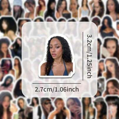 100张Katseye自粘贴纸，美丽混乱主题可爱精致装饰贴纸，适用于手机、水瓶、吉他、行李箱等，DIY个性化偶像周边礼物，送给朋友的生日礼物