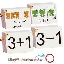 132 Stücke Additions- und Subtraktionskarten für Kinder: Frühes Lernen von Zählen, Multiplikation & Division Praxis, um die mentale Rechenfertigkeiten zu verbessern - perfekte Schulmaterialien oder Geschenk für Feiertage (ab 3 Jahren), Klassenzimmer Aktivitäten, Rechenpraxis, Lernkarten, interaktives Lernen, hochwertige Druckqualität, kindersicheres Material, Zählkarten, Kindergartenkinder, Homeschooling Materialien - Verschiedenfarbig - Übersicht 8