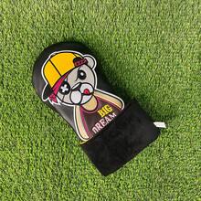 “梦想成真”主题高尔夫球杆套，励志文字印花，个性化高尔夫球场装备，运动礼品 - 黃色 - 查看 4