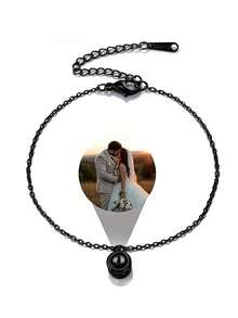 New Photo Projection Bracelet, Customized Color Photo Projection Bracelet, Personalized Openwork Circular Photo Projection Bracelet For Women, Memorial Group Photo Jewelry, Customized Girlfriend/Mother Photo Bracelet, Custom Birthday Commemorative Gift