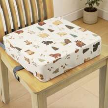 1pc Baby Booster Seat Cushion, Non-Slip Portable High Chair Pad, Toddler Dining Chair Riser - Multicolor - View 10