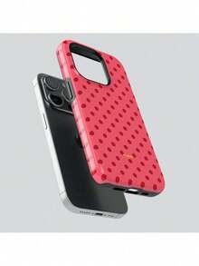 Fragola CUPCAKE Phone Case - Red Polka Dot Design Suitable For IPhone17/IPhone17 Air/IPhone17 Pro/IPhone17 Pro Max/16 Pro Max/15 Pro Max/14 Pro Max/13 Pro Max/12 Pro Max - Summer Protection & Style - 1PC - View 3