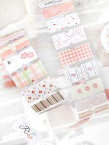 1 Roll Showa Monologue Cloud Series Die-Cut Tape, Cute Ins Style Scrapbooking Material, Memo Pad DIY Sticker - Multicolor - View 4
