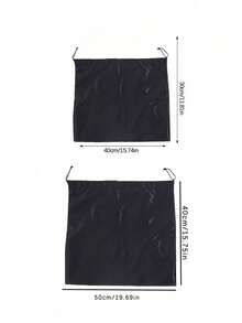 缎面抽绳防尘袋，适用于珠宝首饰及配饰；丝绸抽绳旅行收纳袋；便携式抽绳封口袋，适用于衣物鞋履；大容量手提防尘袋；自封抽绳收纳袋；旅行配件收纳整理便携式防尘袋 - 彩色 - 查看 10