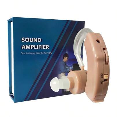 Amplificador de audífonos, auricular electrónico portátil, calidad de sonido clara, tapones para los oídos cómodos.