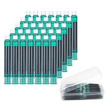 35 Pieces Ink Cartridges For Fountain Pen With Storage Box, 3.4 Mm Bore Diameter, Dark Green - DeepGreen - View 2