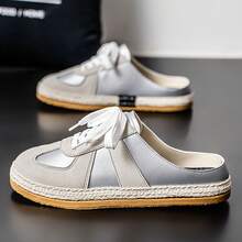 Zapatos de Moda para Mujeres, Sandalias de Verano al Aire Libre, Medio Paquete, Antideslizantes, Suela Suave, Cómodas, Zapatillas Casuales para el Hogar y Uso al Aire Libre - amarillo parduzco - Ver 3