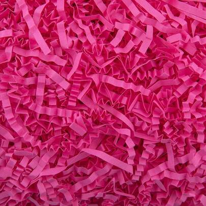 Crinkle Cut Paper Grass Cushion Paper Streamer For Christmas Wedding Birthday Bridesmaid Engagement Craft Gift Boxes Bags Filler Decoration 4.5oz Hot Pink