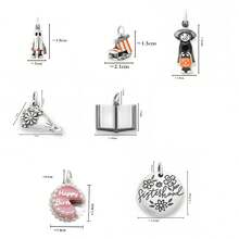 1pc STYLEVER Silver Mischievous Ghost Pendant, Halloween Costume Pendant, Cake Pendant, Handmade Clip-On Pendant For Necklace Or Bracelet, DIY Charm Pendant, Unique Classic Style DIY Pendant, Suitable For Daily, Party And Banquet Decoration - Silver - View 3