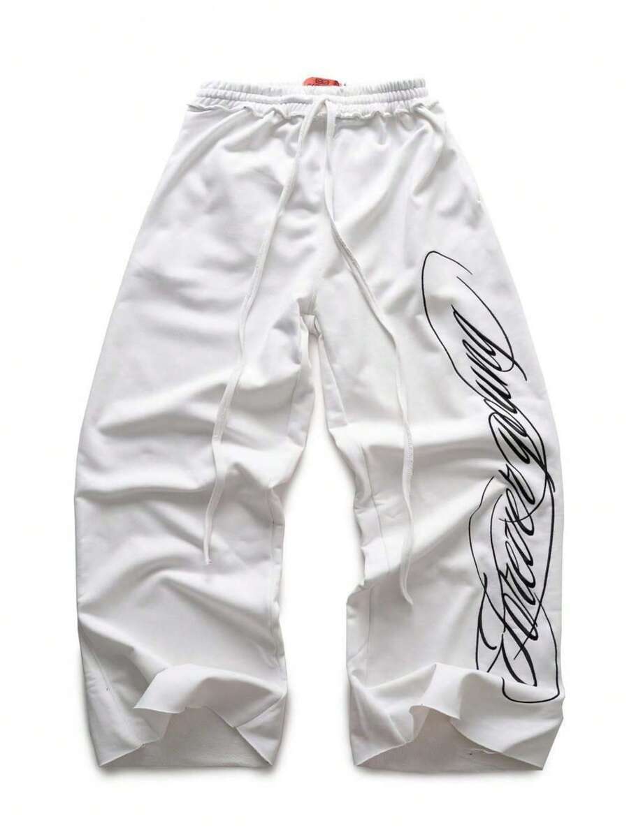 Pantalones de chándal de marca  | Estampado exclusivo, nuevos diseños, ropa casual para look streetwear - Blanco - Ver 1