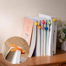 1pc Soft Silicone Multifunctional Bookmark, Automatic Page Turning Tracking, Innovative & Minimalist Design, Suitable For Books, Workbooks, Maps, Ideal Gift For Students, Encourages Children To Learn