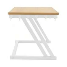 SanBouSi 1PCS Kitchen Microwave Stand 2-Tier Microwave Shelf Rectangle Tabletop Microwave Oven Rack - Light Walnut and White - View 6