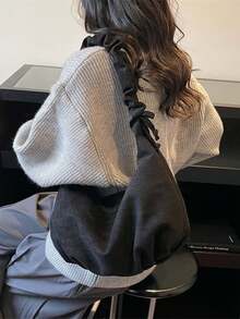 时尚百搭的抽绳褶皱包，新月形包，独特设计，天鹅绒面料，复古斜挎包