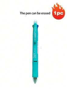 1 pieza Bolígrafo borrable 5-en-1, Bolígrafo de varios colores, Lápiz automático, Papelería de oficina, Bolígrafo borrable 5-en-1, Papelería estudiantil de tipo presión negra, Escritura multifunción, Recambio de bolígrafo de 0.7mm, Suministros de oficina, Adecuado para estudio, Suministros de oficina - Multicolor - Ver 27