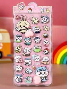 3D卡通泡泡贴纸，抽象风格，适用于头盔装饰、工艺书制作、汽车装饰、派对装饰、剪贴簿、笔记本电脑、行李箱、吉他、水瓶、手机壳和时尚装饰。（包装底色随机） - 彩色 - 查看 4