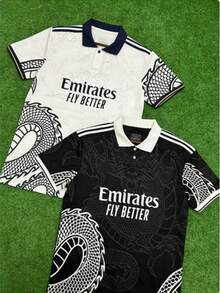 Football Jerseys 23 24 New Royal Special Edition White Black Dragon Short Sleeved Jerseys - Rồng Đen + Rồng Trắng - Xem 8