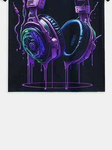 Summer Men's 3D Digital Print Colorful Headphone Pattern Fashion Round Neck Short Sleeve Casual Comfortable Versatile Men's T-Shirt Top - Màu sắc hỗn hợp - Xem 7