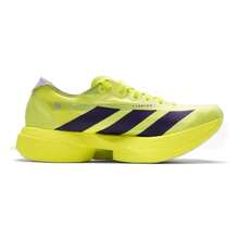 Adidas Men's Running Shoes Adizero Adios Pro 4 Series, Comfortable Cushioned Breathable Low-Top Training Sneakers JP6623 Version 4 - Bright Yellow Fluorescent/Aurora Plum Purple - View 2