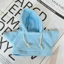 1件纯色仓鼠宠物连帽衫，抽绳连帽设计，柔软舒适，可机洗，四季皆宜，小型宠物套头衫，适合仓鼠、兔子、豚鼠等小型宠物。 - 彩色 - 查看 7