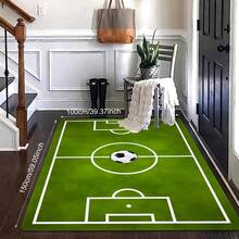 1PC Living Room Area Rug, Football Stadium Pattern Printed Rug, Polyester Non-Slip Soft Footbed For Doorways, Hallways, Balconies, Home Decorations - trắng - Xem 7
