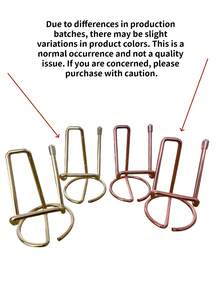 1pc Iron Wire Metal Phone Stand, Minimalist Iron Art Desktop Phone/Tablet Holder, Creative Metal Phone/Tablet Stand - Multicolor - View 2