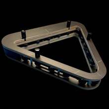 رف بلياردو 9 كرة بروفيشنال دقيق، مثلث بلياردو مصنوع من الألومنيوم بتقنية CNC لترتيب الكرات بإحكام، اكسسوار طاولة البلياردو - متعدد الألوان - مشاهدة 10