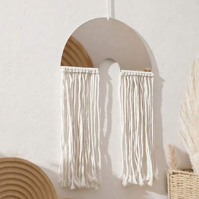 1pc Macrame Wall Hanging, Boho Style Wall Decor Suitable For Apartment, Living Room And Bedroom