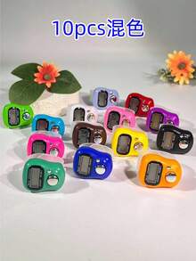 Mini Electronic Finger Counter/Ring-Shaped Manual Counter, Random Color Tasbih, Compact And Cute, Easy To Use And Operate, Suitable For Counting Prayers, Workouts, Business Activities, Customer Flow Statistics, Etc. - Multicolor - View 22