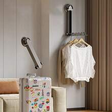 2个吸盘式挂钩，壁挂式衣架，适用于玄关、衣柜、卧室 - 彩色 - 查看 7