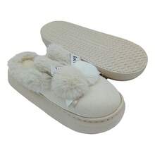 TendenciaPantufla Niña Mod Pompon Y Liston Calientita Varios ColoresCalidad premium - Beige - Ver 8