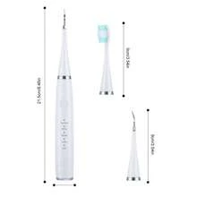 Juego de cepillo de dientes eléctrico, limpiador de dientes ultrasónico portátil de mano, dispositivo blanqueador de dientes, hilo dental eléctrico, incluye 3 cabezales de cepillo suaves, recargable de 500mAh, herramienta multifuncional de limpieza y belleza dental - Multicolor - Ver 11