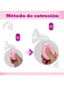 Extractor Saca Materna Manual Lactancia Recolect Leche Bolsa - Rosa Pálido - Ver 6