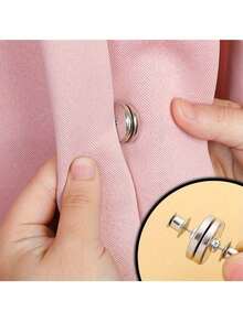 12pcs/6pcs/2pcs Magnetic Curtain Closures, Curtain Weighted Magnetic Clips With Nails, Multi-Use, Magnetic Curtain Clips, Keep Curtains Or Shower Curtains Tightly Against Wall, Prevent Blowing Away, Easy To Install Wall-Mounted Magnetic Clips, Suitable For Shower Curtains, Seams, Walls - Multicolor - View 5