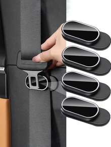 2/4 piezas Clips de fijación del cinturón de del automóvil, Soporte del cinturón de del automóvil, Estabilizador del cinturón de , Sujetador ajustable, Tope del cinturón de universal - A - Ver 12