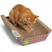 SmartyKat Super Scratcher Chaise Corrugated Cat Scratcher Catnip Infusion Technology - Brown One Size - como en la foto - Ver 1