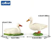 逼真农场动物模型玩具套装，塑料材质，寓教于乐，动物主题派对用品，适合复活节、生日、圣诞节等各种场合，农场世界主题——猪、鹅、鸡、鸭、牛、驴、水牛、羊、兔子、狗、猫、鹦鹉，适合3岁及以上儿童