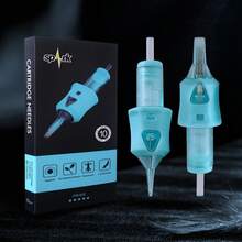 10pcs/Box Newest High Professional Spark Tattoo Needle Cartridges - Blue - View 3