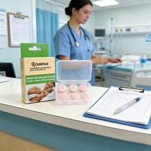 6 Peças Novos Plugues de Ouvido de Massa de Silicone, Plugues Moldáveis para Redução de Ruído, Plugues de Ouvido de Silicone Transparente em Várias Cores - Atividades Aquáticas, Design Confortável, Auxílio para Dormir, Reutilizável, Silicone de Alta Qualidade, Sem Bateria Necessária - Rosa Bebê - Visão 2