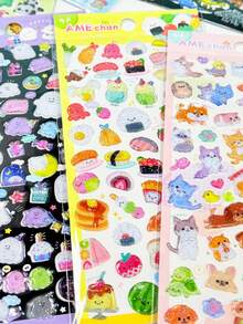 3D Candy Stickers Arts & Crafts, Cute Pet Diamond Gem Crystal Children's Handmade Decorative Stickers, Christmas/Thanksgiving Holiday Birthday Gifts For Kids - Multicolor - View 3