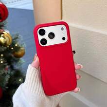 这款液态硅胶三层全包覆式软胶手机壳兼容 17、17 Air、17 Pro 和 17 Pro Max，具有防震保护和超细纤维内衬，也兼容 13、11、16 Pro Max、15、14 Plus、12 Mini、XS Max、7 和 8 Plus。 - 紅色 - 查看 3