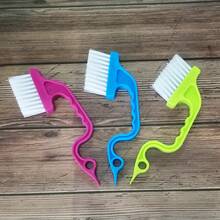 Household Soft-Bristled Shoe Brush With Long Handle Bathroom, Non-Damaging Shoe Brush, Cleaning Shoes And Clothes, Multifunctional Cleaning Brush - Blue - View 5
