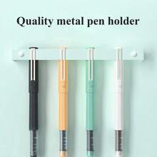 12 Pcs Liquid Ink Pens 0.5mm Black Ink Ultra Fine Point Pen With 4 Colors Pen Holder Quick Drying Liquid Rollerball Pen Smooth Writing For Note Taking Office School Women Men - 黑色 - 查看 5