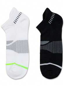 20/10/5/3/1 双装男士中筒袜，168 针高弹力袜，柔软舒适透气，男女日常穿着皆宜，简约舒适的中筒袜，时尚特色紧身踝袜 - 彩色 - 查看 11