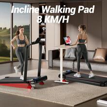 UMAY 3 In 1 Under Desk Treadmill With Handlebar - 2.5 HP Quiet Folding Treadmill For Home, Office, Under Desk, Portable Treadmill With 15% Incline, 300lbs Capacity - 查看 5