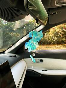 汽车挂饰，创意汽车后视镜吊坠装饰，汽车内饰花流苏挂件 - A - 查看 3