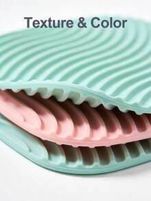 1 件装硅胶隔热垫 - 二合一直板夹和卷发棒收纳袋 - 美发工具旅行包 - 保护表面免受热损伤（黑色）