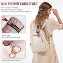 2026 Portable Dispensing BottleMini Refillable Perfume Portable Atomizer Bottle 5PCS Travel Size Spray Refillable Refill Bottle 5 Ml With Travel And Outgoing Bag - bạc hồng đỏ tím vàng - Xem 6